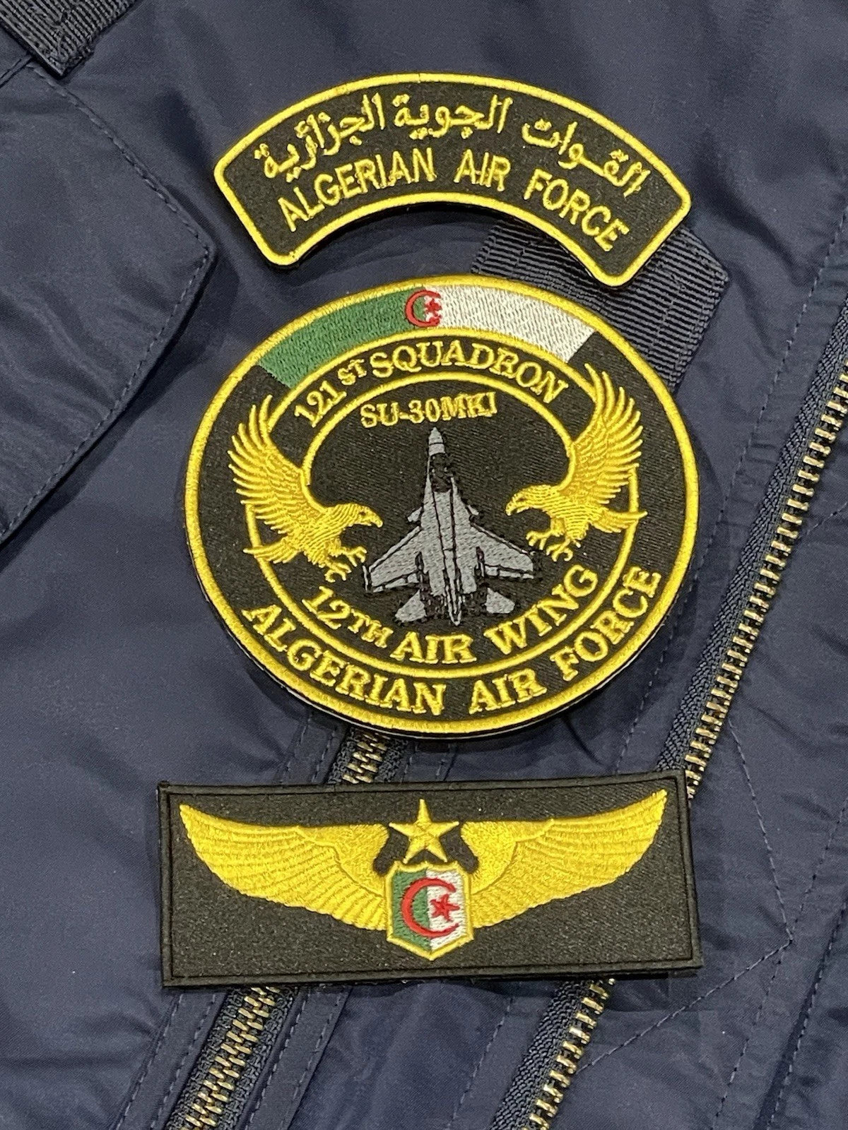 Veste Pilote Algerian Air Force - 121e Esquadron Su-30 Air Wing